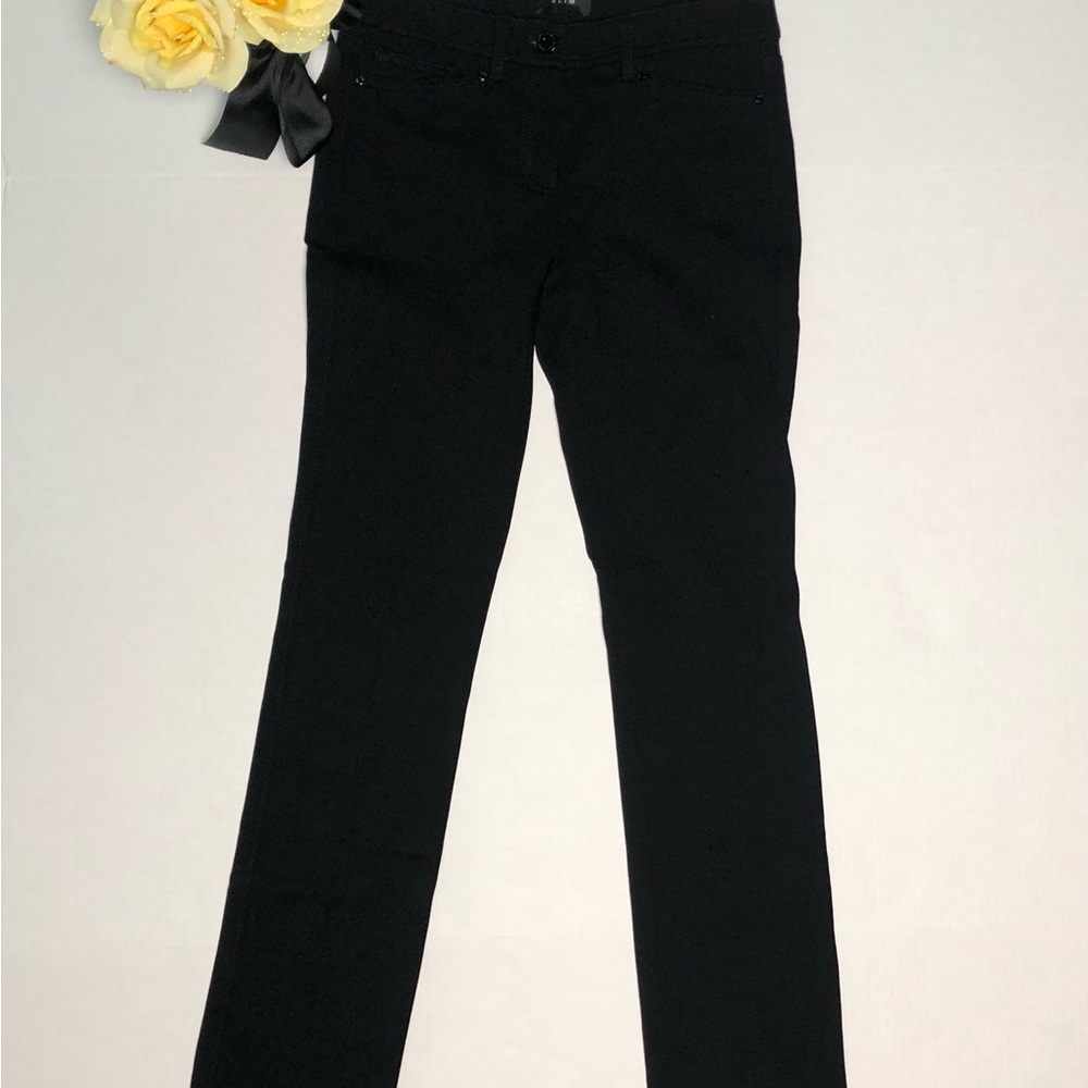 White House Black Market (WHBM) The Slim Ponte Pants Black - Picture 3 of 11
